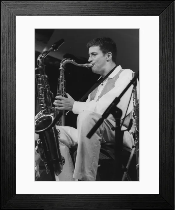 Framed Print : Dave O'Higgins, Brecon Jazz Festival, 1995. Creator: Brian Foskett Framed Print : Dave O'Higgins, Brecon Jazz Festival, 1995. Creator: Brian Foskett