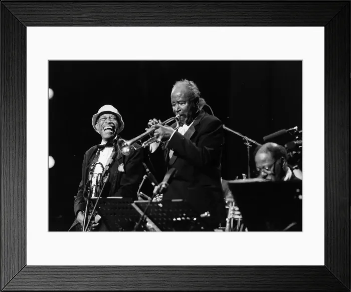 Framed Print : Clark Terry, Harry Sweets Edison, Al Grey, North Sea Jazz Festival, The Hague, the Netherlands, 1 Creator: Brian Foskett Framed Print : Clark Terry, Harry Sweets Edison, Al Grey, North Sea Jazz Festival, The Hague, the Netherlands, 1 Creator: Brian Foskett