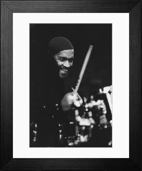 Framed Print : Billy Higgins c1995. Creator: Brian Foskett Framed Print : Billy Higgins c1995. Creator: Brian Foskett