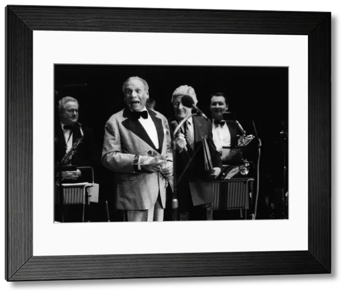 Framed Print : Edmundo Ross and Orchestra, Michael Aspel, 1994. Creator: Brian Foskett Framed Print : Edmundo Ross and Orchestra, Michael Aspel, 1994. Creator: Brian Foskett