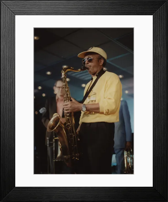 Framed Print : Jimmy Heath, Jazz Inn Party, Nordwijk, Netherlands, 1989. Creator: Brian Foskett Framed Print : Jimmy Heath, Jazz Inn Party, Nordwijk, Netherlands, 1989. Creator: Brian Foskett