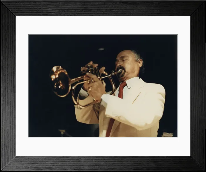 Framed Print : Shorty Rogers, Pizza Express, London, 1989. Creator: Brian Foskett Framed Print : Shorty Rogers, Pizza Express, London, 1989. Creator: Brian Foskett