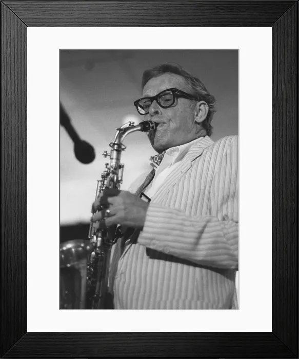 Framed Print : Bob Wilber, The March of Jazz, Clearwater Beach Florida, 1997. Creator: Brian Foskett Framed Print : Bob Wilber, The March of Jazz, Clearwater Beach Florida, 1997. Creator: Brian Foskett