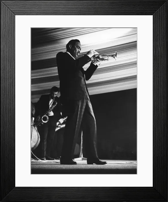 Framed Print : Buck Clayton, Daily Mail Jazz Festival, Belle Vue, Manchester, 1963. Creator: Brian Foskett Framed Print : Buck Clayton, Daily Mail Jazz Festival, Belle Vue, Manchester, 1963. Creator: Brian Foskett