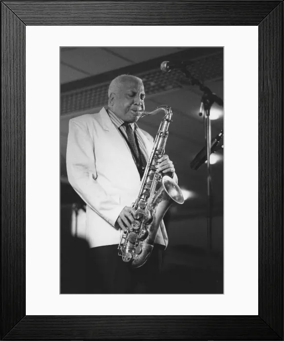 Framed Print : Harold Ashby, North Sea Jazz Festival, The Hague, the Netherlands, 1993. Creator: Brian Foskett Framed Print : Harold Ashby, North Sea Jazz Festival, The Hague, the Netherlands, 1993. Creator: Brian Foskett