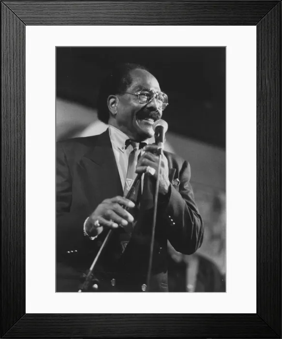Framed Print : Jimmy Witherspoon, Corn Exchange, Cambridge, 1992. Creator: Brian Foskett Framed Print : Jimmy Witherspoon, Corn Exchange, Cambridge, 1992. Creator: Brian Foskett