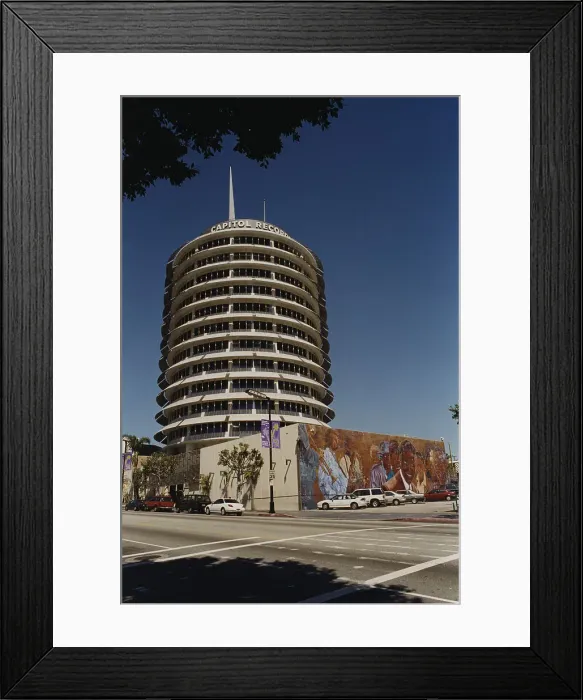 Framed Print : Capital Records Building, Los Angeles, 2000. Creator: Brian Foskett Framed Print : Capital Records Building, Los Angeles, 2000. Creator: Brian Foskett