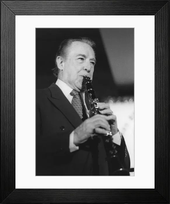 Framed Print : Buddy DeFranco, The March of Jazz, Clearwater Beach, Florida, 2000. Creator: Brian Foskett Framed Print : Buddy DeFranco, The March of Jazz, Clearwater Beach, Florida, 2000. Creator: Brian Foskett