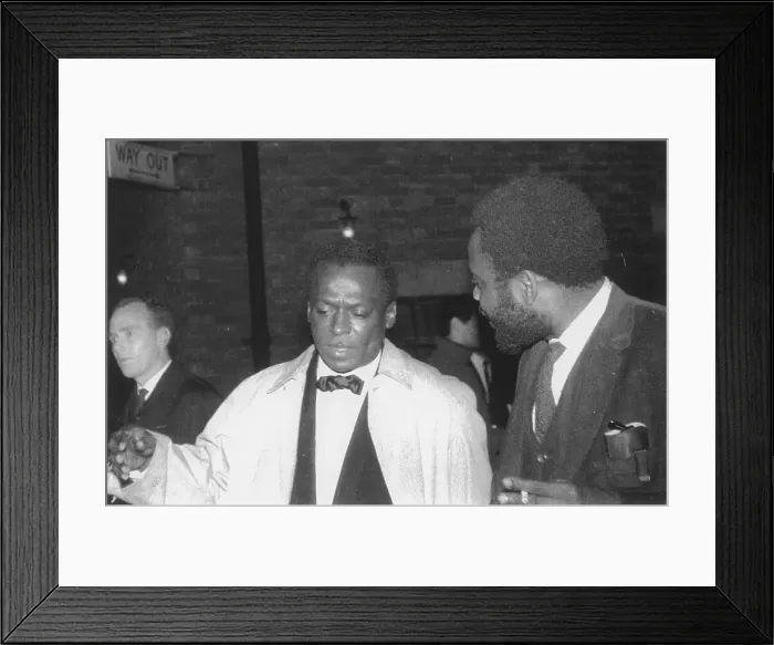 Framed Print : Miles Davis, (unknown gig), c1960's. Creator: Brian Foskett Framed Print : Miles Davis, (unknown gig), c1960's. Creator: Brian Foskett