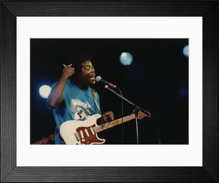 Framed Print : Buddy Guy, Cambridge Folk Festival, 1992. Creator: Brian Foskett Framed Print : Buddy Guy, Cambridge Folk Festival, 1992. Creator: Brian Foskett