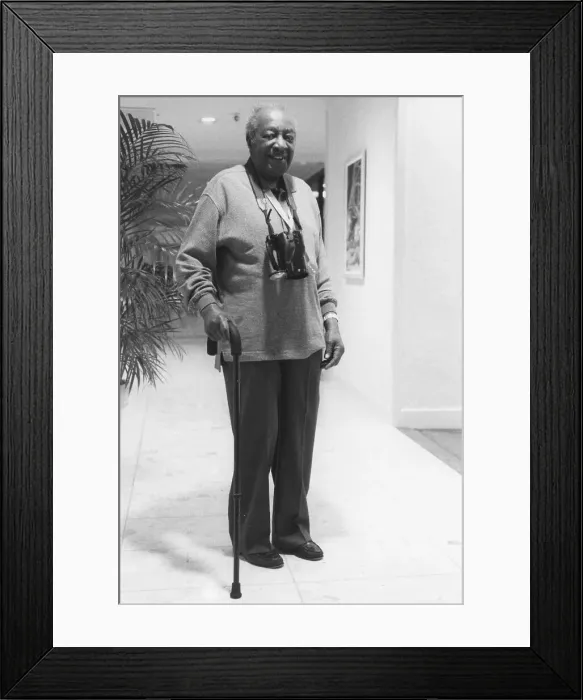 Framed Print : Milton Hinton, The March of Jazz, Clearwater Beach, Florida, 1997. Creator: Brian Foskett Framed Print : Milton Hinton, The March of Jazz, Clearwater Beach, Florida, 1997. Creator: Brian Foskett