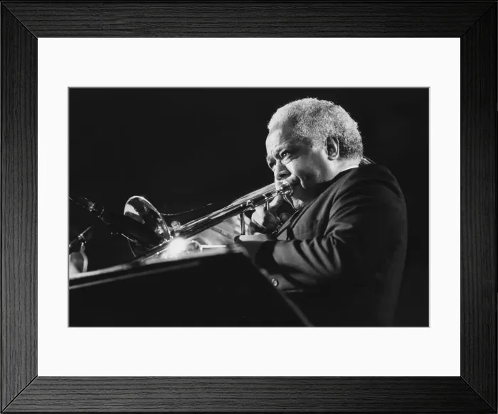Framed Print : Slide Hampton, Maastricht Jazz Mecca, Netherlands, 1992. Creator: Brian Foskett Framed Print : Slide Hampton, Maastricht Jazz Mecca, Netherlands, 1992. Creator: Brian Foskett