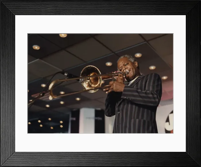 Framed Print : Slide Hampton, Jazz Inn Party, Nordwijk, Netherlands, 1989. Creator: Brian Foskett Framed Print : Slide Hampton, Jazz Inn Party, Nordwijk, Netherlands, 1989. Creator: Brian Foskett