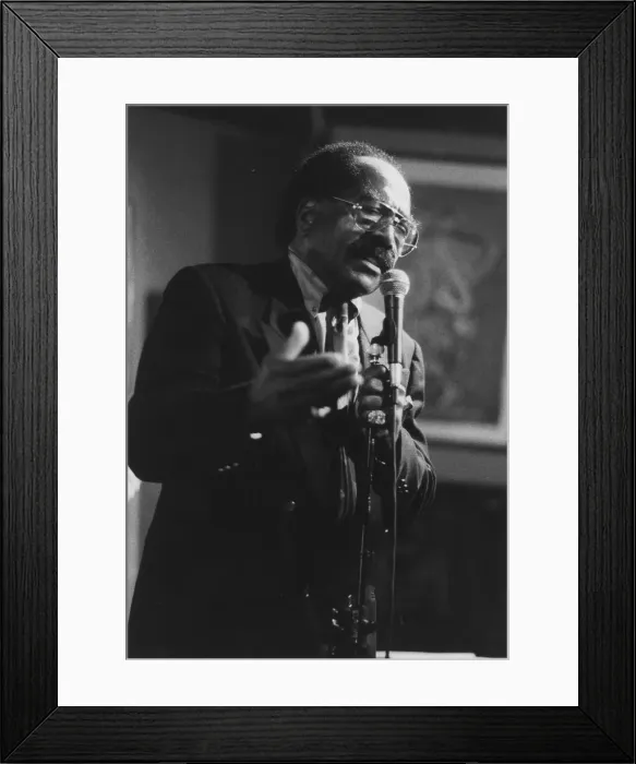 Framed Print : Jimmy Witherspoon, Corn Exchange, Cambridge, 1992. Creator: Brian Foskett Framed Print : Jimmy Witherspoon, Corn Exchange, Cambridge, 1992. Creator: Brian Foskett