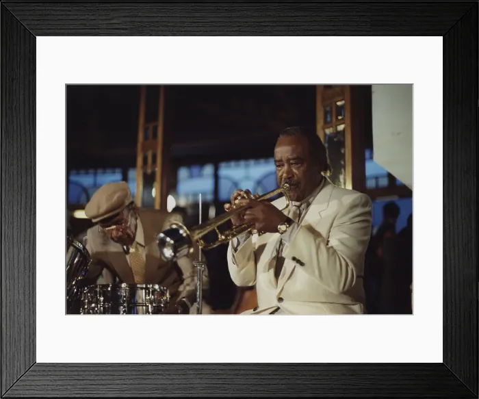 Framed Print : Harry Sweets Edison, Harlem Stampede, Edinburgh Jazz Festival, 1986. Creator: Brian Foskett Framed Print : Harry Sweets Edison, Harlem Stampede, Edinburgh Jazz Festival, 1986. Creator: Brian Foskett