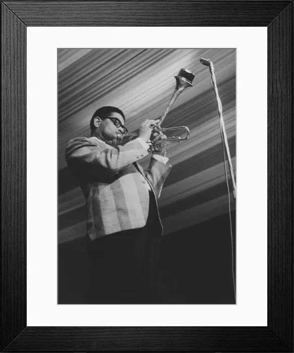 Framed Print : Dizzy Gillespie, Daily Mail International Jazz Festival, Manchester, 1963. Creator: Brian Foskett Framed Print : Dizzy Gillespie, Daily Mail International Jazz Festival, Manchester, 1963. Creator: Brian Foskett