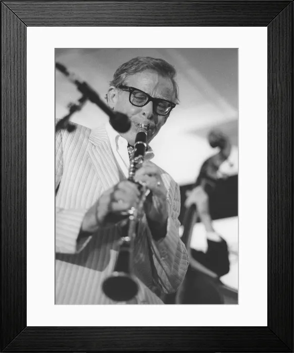 Framed Print : Bob Wilber, The March of Jazz, Clearwater Beach, Florida, 1997. Creator: Brian Foskett Framed Print : Bob Wilber, The March of Jazz, Clearwater Beach, Florida, 1997. Creator: Brian Foskett