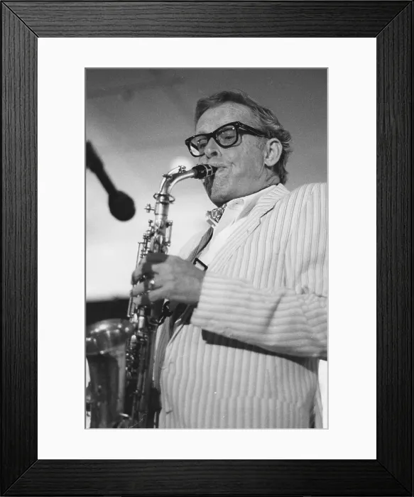 Framed Print : Bob Wilber, The March of Jazz, Clearwater Beach, Florida, 1997. Creator: Brian Foskett Framed Print : Bob Wilber, The March of Jazz, Clearwater Beach, Florida, 1997. Creator: Brian Foskett