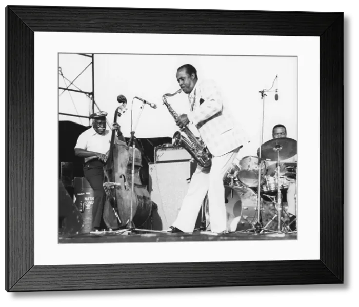 Framed Print : Buddy Tate and Gene Ramey, Capital Radio Jazz Festival, London, 1979. Creator: Brian Foskett Framed Print : Buddy Tate and Gene Ramey, Capital Radio Jazz Festival, London, 1979. Creator: Brian Foskett
