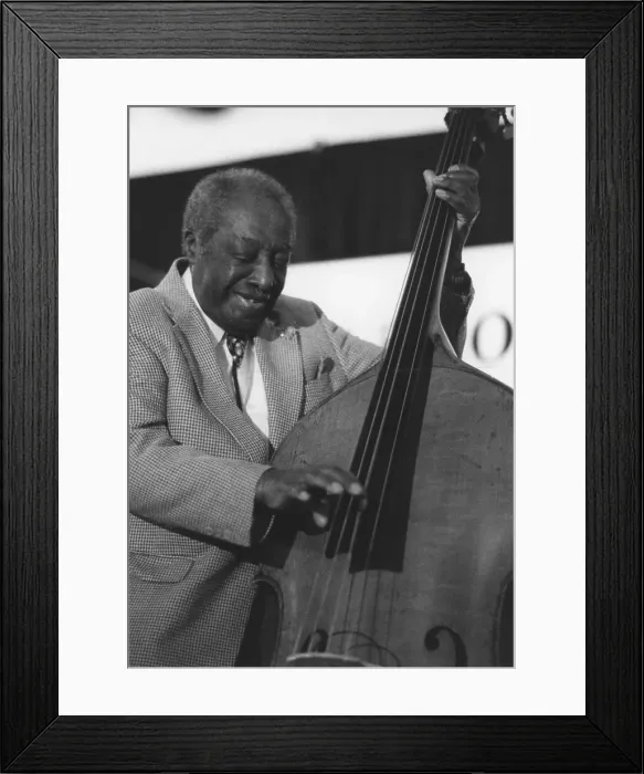 Framed Print : Milton Hinton, The March of Jazz, Clearwater Beach, Florida, 1997. Creator: Brian Foskett Framed Print : Milton Hinton, The March of Jazz, Clearwater Beach, Florida, 1997. Creator: Brian Foskett