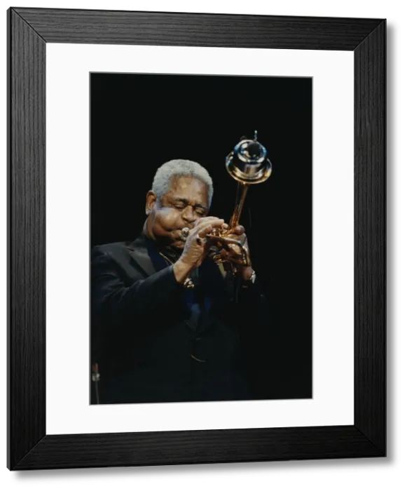 Framed Print : Dizzy Gillespie, Barbican, London, 1990. Creator: Brian Foskett Framed Print : Dizzy Gillespie, Barbican, London, 1990. Creator: Brian Foskett