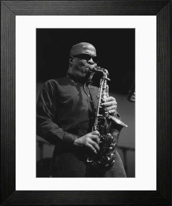 Framed Print : John Handy, Kimballs East, Emeryville, San Francisco, 1997. Creator: Brian Foskett