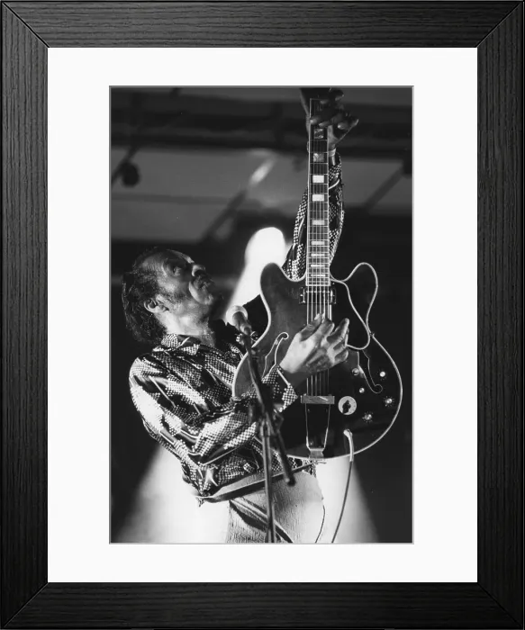 Framed Print : Chuck Berry, Bognor Regis, 1994. Creator: Brian Foskett Framed Print : Chuck Berry, Bognor Regis, 1994. Creator: Brian Foskett