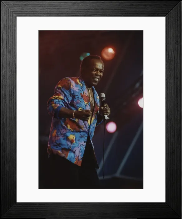 Framed Print : Lou Rawls, North Sea Jazz Festival, Netherlands, 1992. Creator: Brian Foskett Framed Print : Lou Rawls, North Sea Jazz Festival, Netherlands, 1992. Creator: Brian Foskett