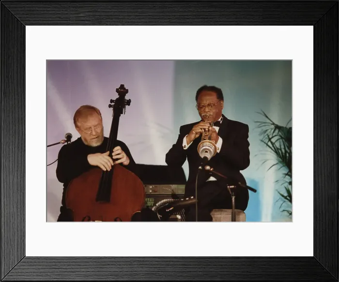 Framed Print : Clark Terry and Red Mitchell, Jazz Inn Party, Nordwijk, Netherlands, 1989. Creator: Brian Foskett Framed Print : Clark Terry and Red Mitchell, Jazz Inn Party, Nordwijk, Netherlands, 1989. Creator: Brian Foskett