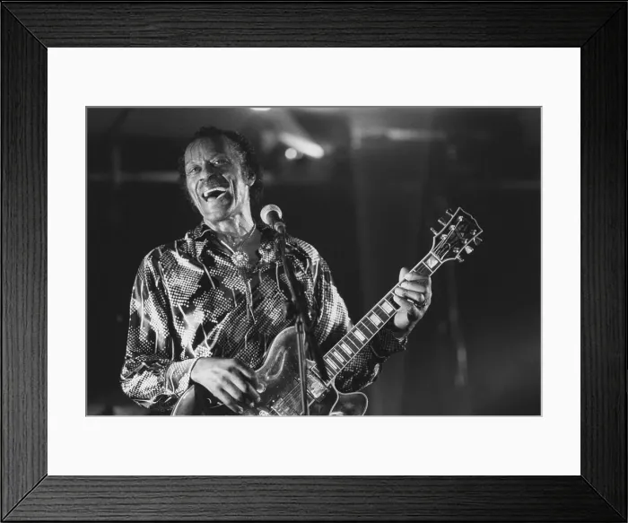 Framed Print : Chuck Berry, Bognor Regis, 1994. Creator: Brian Foskett Framed Print : Chuck Berry, Bognor Regis, 1994. Creator: Brian Foskett