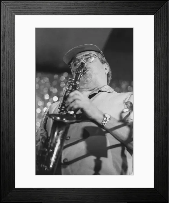 Framed Print : Phil Woods, The March of Jazz, Clearwater Beach, Florida, 2000. Creator: Brian Foskett
