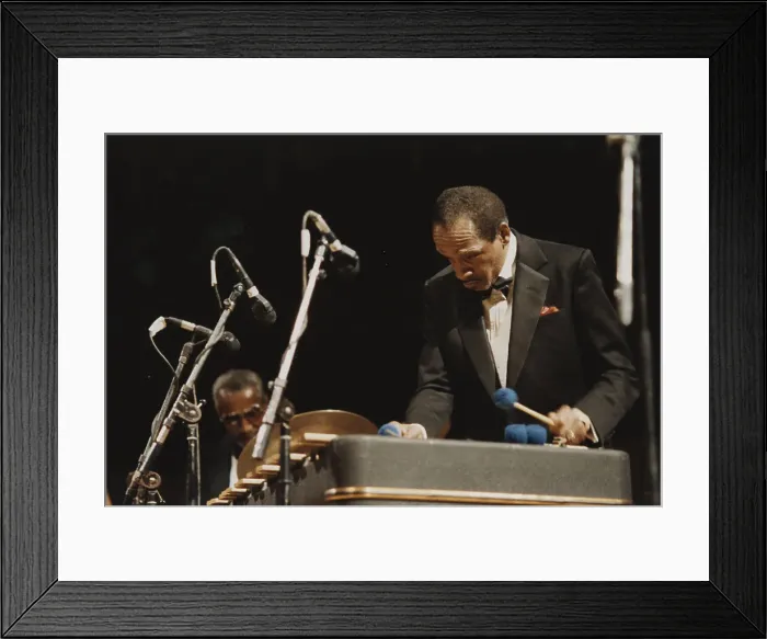 Framed Print : Elvin Jones, London, 1990. Creator: Brian Foskett Framed Print : Elvin Jones, London, 1990. Creator: Brian Foskett