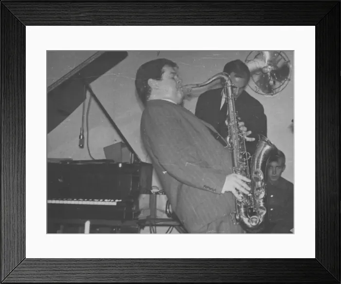 Framed Print : Tubby Hayes and Ronnie Scott, Ronnie Scott's, Gerrard Street, London, 1959. Creator: Brian Foskett Framed Print : Tubby Hayes and Ronnie Scott, Ronnie Scott's, Gerrard Street, London, 1959. Creator: Brian Foskett