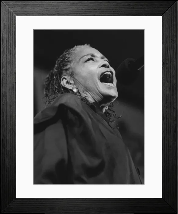 Framed Print : Abbey Lincoln, North Sea Jazz Festival, Netherlands, 1995. Creator: Brian Foskett Framed Print : Abbey Lincoln, North Sea Jazz Festival, Netherlands, 1995. Creator: Brian Foskett