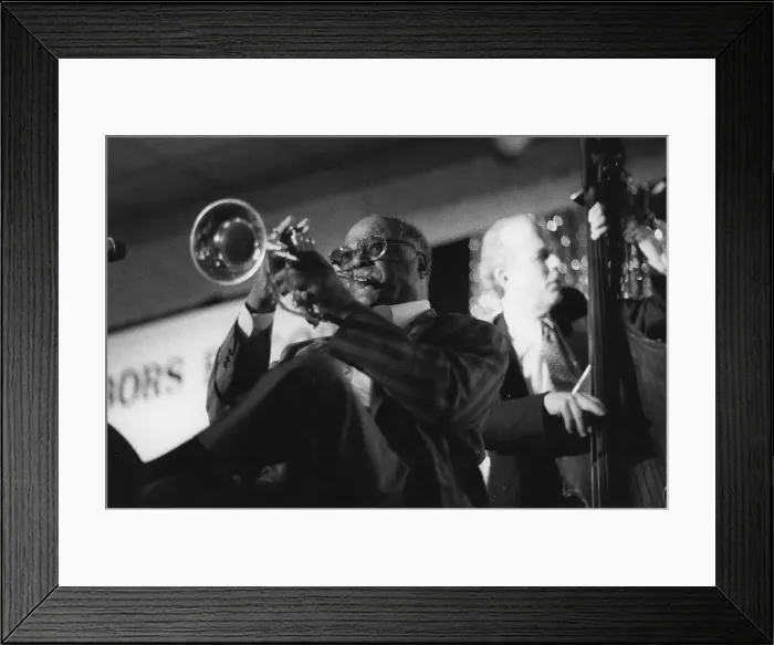 Framed Print : Clark Terry, Jay Leonhart, The March of Jazz, Clearwater Beach, Florida, 2000. Creator: Brian Foskett Framed Print : Clark Terry, Jay Leonhart, The March of Jazz, Clearwater Beach, Florida, 2000. Creator: Brian Foskett