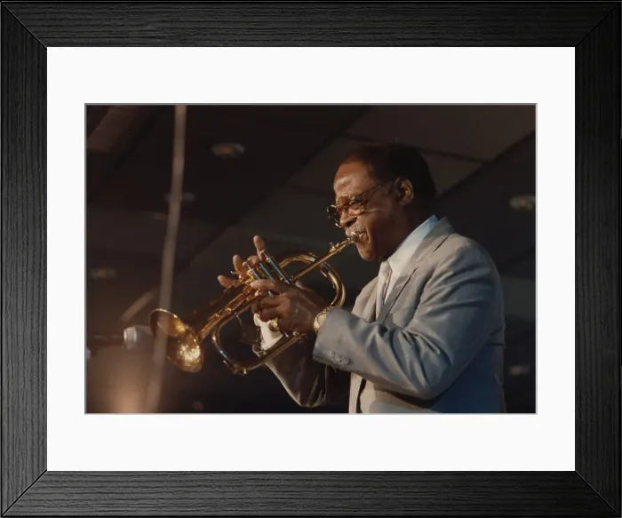 Framed Print : Clark Terry, Jazz Inn Party, Nordwijk, Netherlands, 1989. Creator: Brian Foskett Framed Print : Clark Terry, Jazz Inn Party, Nordwijk, Netherlands, 1989. Creator: Brian Foskett