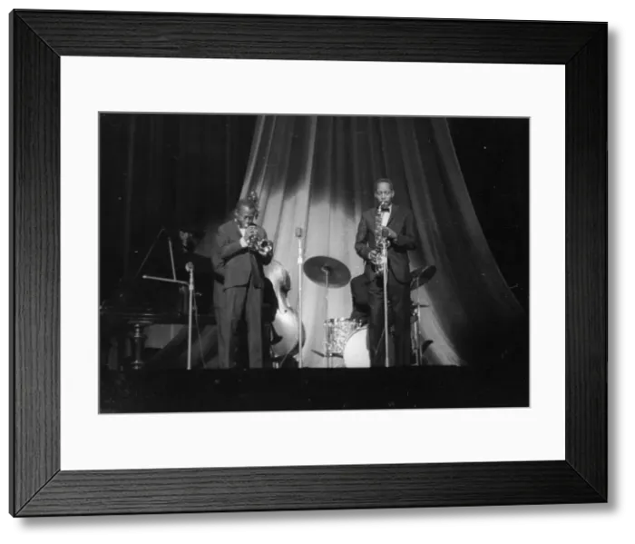Framed Print : Miles Davis and Sonny Stitt (unknown gig), c1960's. Creator: Brian Foskett Framed Print : Miles Davis and Sonny Stitt (unknown gig), c1960's. Creator: Brian Foskett