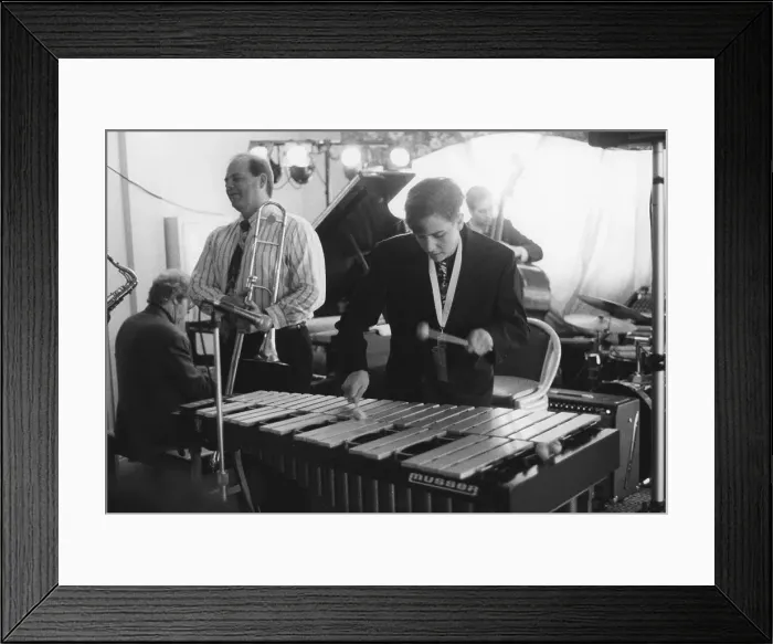 Framed Print : Christian Tamburr, The March of Jazz, Clearwater Beach, Florida, 1997. Creator: Brian Foskett Framed Print : Christian Tamburr, The March of Jazz, Clearwater Beach, Florida, 1997. Creator: Brian Foskett
