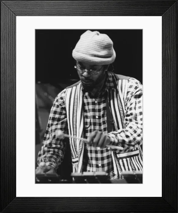 Framed Print : Orphy Robinson, Queen Elizabeth Hall, London, 1997. Creator: Brian Foskett Framed Print : Orphy Robinson, Queen Elizabeth Hall, London, 1997. Creator: Brian Foskett