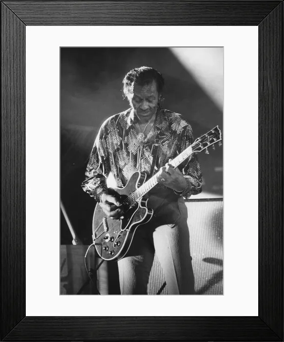 Framed Print : Chuck Berry, 2008. Creator: Brian Foskett Framed Print : Chuck Berry, 2008. Creator: Brian Foskett