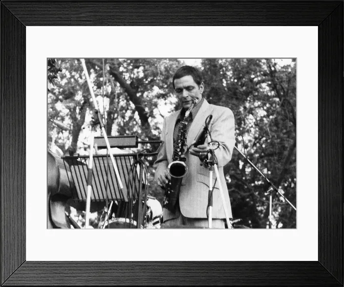Framed Print : Art Pepper, Capital Radio Jazz Festival, Knebworth, 1981. Creator: Brian Foskett Framed Print : Art Pepper, Capital Radio Jazz Festival, Knebworth, 1981. Creator: Brian Foskett