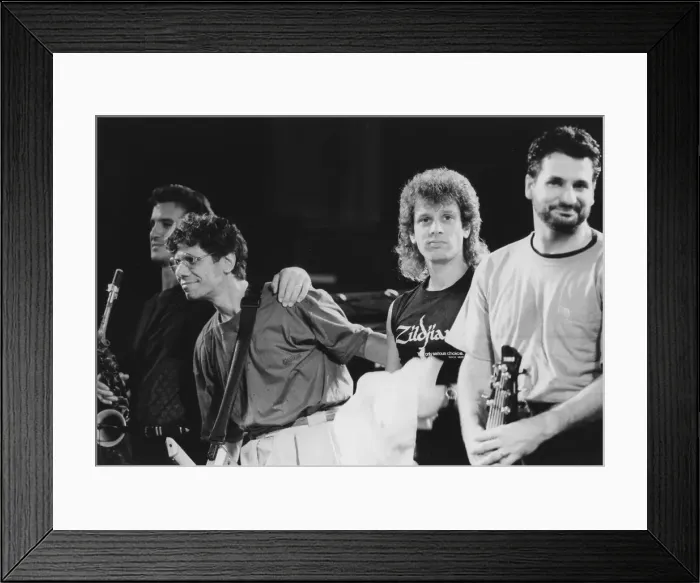 Framed Print : Chick Corea, Eric Marienthal, Dave Weckl, John Patitucci, Norwich Jazz Festival, 1990. Creator: Brian Foskett Framed Print : Chick Corea, Eric Marienthal, Dave Weckl, John Patitucci, Norwich Jazz Festival, 1990. Creator: Brian Foskett