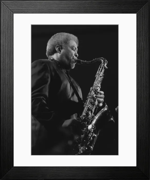 Framed Print : Frank Foster, Basie Band, Maastrict Music Nights, Netherlands, 1994. Creator: Brian Foskett Framed Print : Frank Foster, Basie Band, Maastrict Music Nights, Netherlands, 1994. Creator: Brian Foskett
