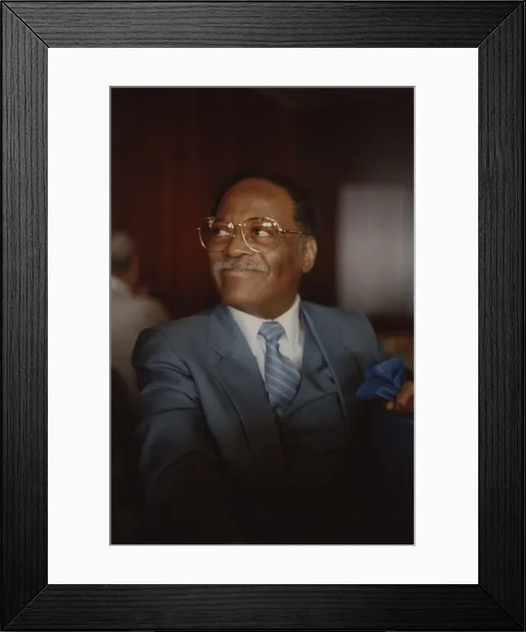 Framed Print : Clark Terry, Jazz Inn Party, Nordwijk, Netherlands, 1989. Creator: Brian Foskett Framed Print : Clark Terry, Jazz Inn Party, Nordwijk, Netherlands, 1989. Creator: Brian Foskett