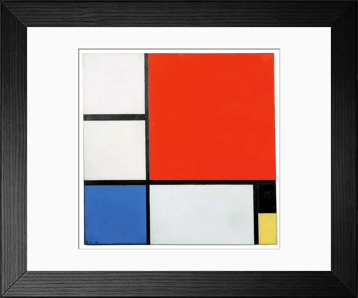 Framed Print : Composition II, 1929. Creator: Mondrian; Piet (1872-1944) Framed Print : Composition II, 1929. Creator: Mondrian; Piet (1872-1944)