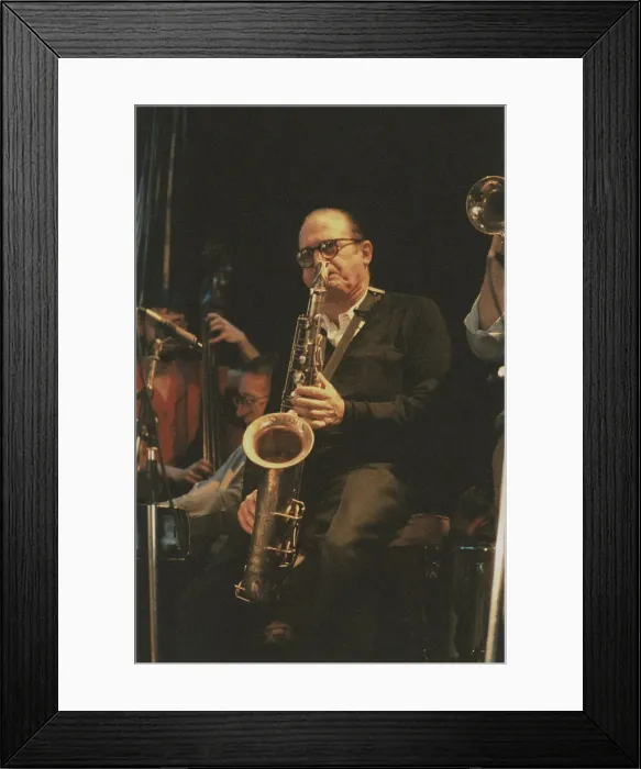 Framed Print : Al Cohn, Edinburgh Jazz Festival, 1987. Creator: Brian Foskett Framed Print : Al Cohn, Edinburgh Jazz Festival, 1987. Creator: Brian Foskett