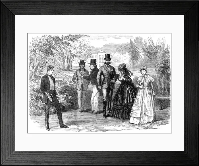 Framed Print : Scene from M.P. at the Prince of Wales's Theatre, 1870. Creator: Unknown Framed Print : Scene from M.P. at the Prince of Wales's Theatre, 1870. Creator: Unknown