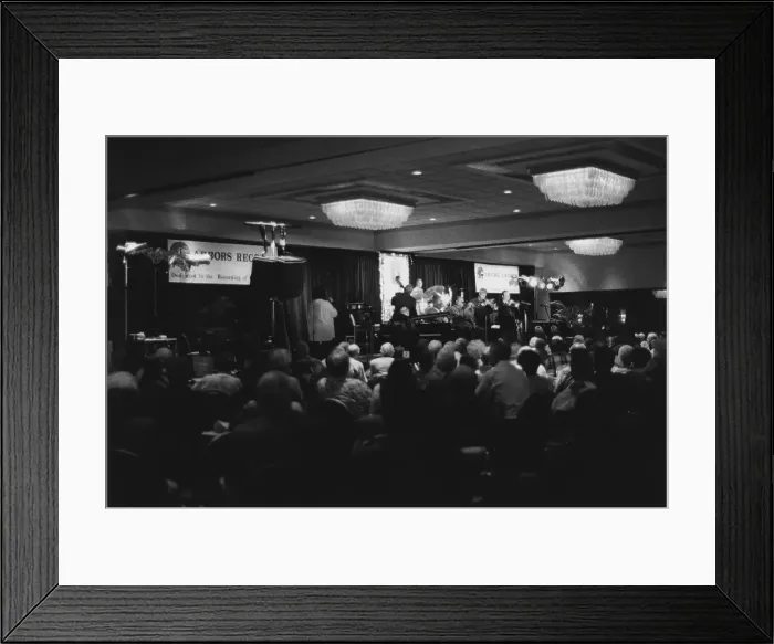 Framed Print : Band on stage, The March of Jazz, Clearwater Beach, Florida, 2000. Creator: Brian Foskett Framed Print : Band on stage, The March of Jazz, Clearwater Beach, Florida, 2000. Creator: Brian Foskett