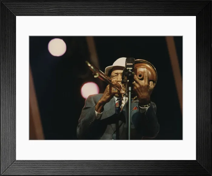 Framed Print : Al Grey, Benny Carter's Swing America, North Sea Jazz Festival, Netherlands, 1991. Creator: Brian Foskett Framed Print : Al Grey, Benny Carter's Swing America, North Sea Jazz Festival, Netherlands, 1991. Creator: Brian Foskett