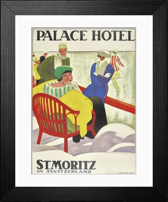 Framed Print : Palace Hotel St. Moritz, 1920. Creator: Cardinaux; Emil (1877-1936) Framed Print : Palace Hotel St. Moritz, 1920. Creator: Cardinaux; Emil (1877-1936)